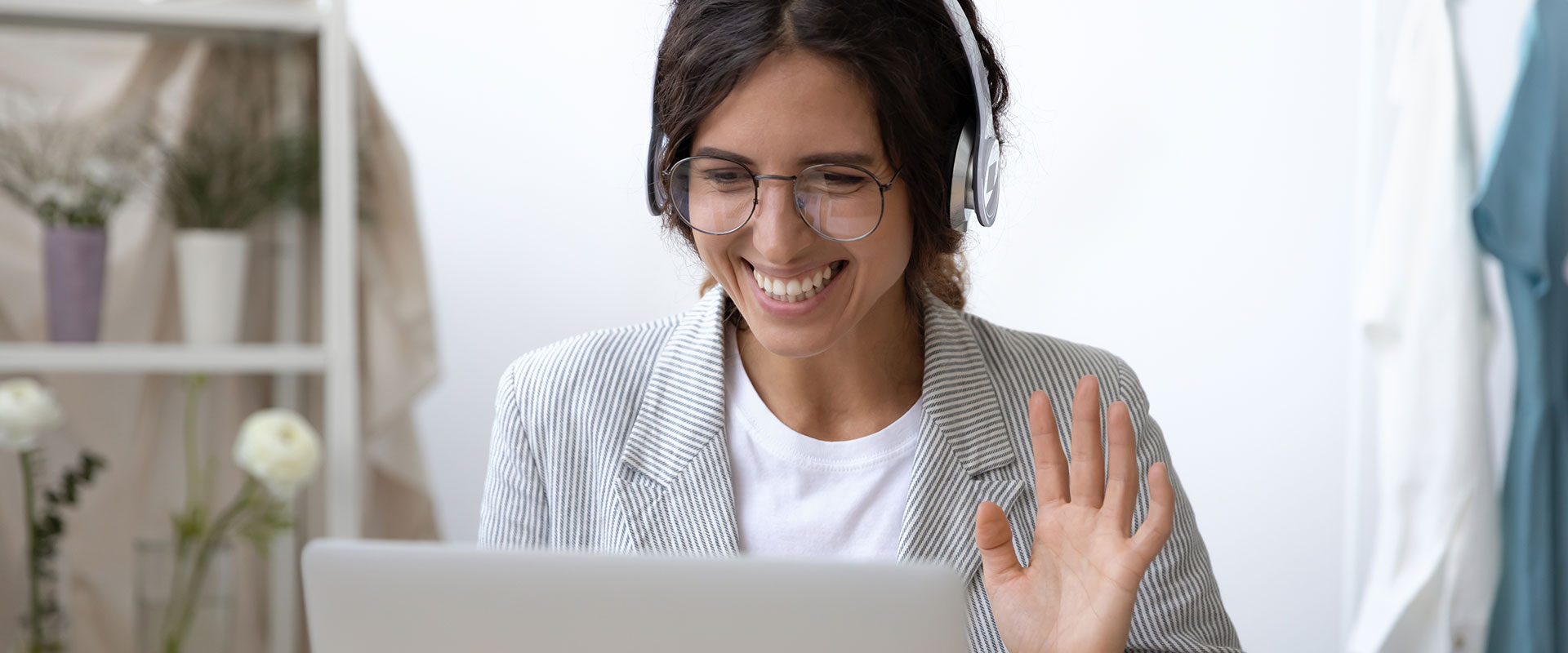 Mental health provider having a telehealth session with a patient