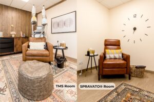 Relief Mental Health's TMS and Spravato treatment rooms