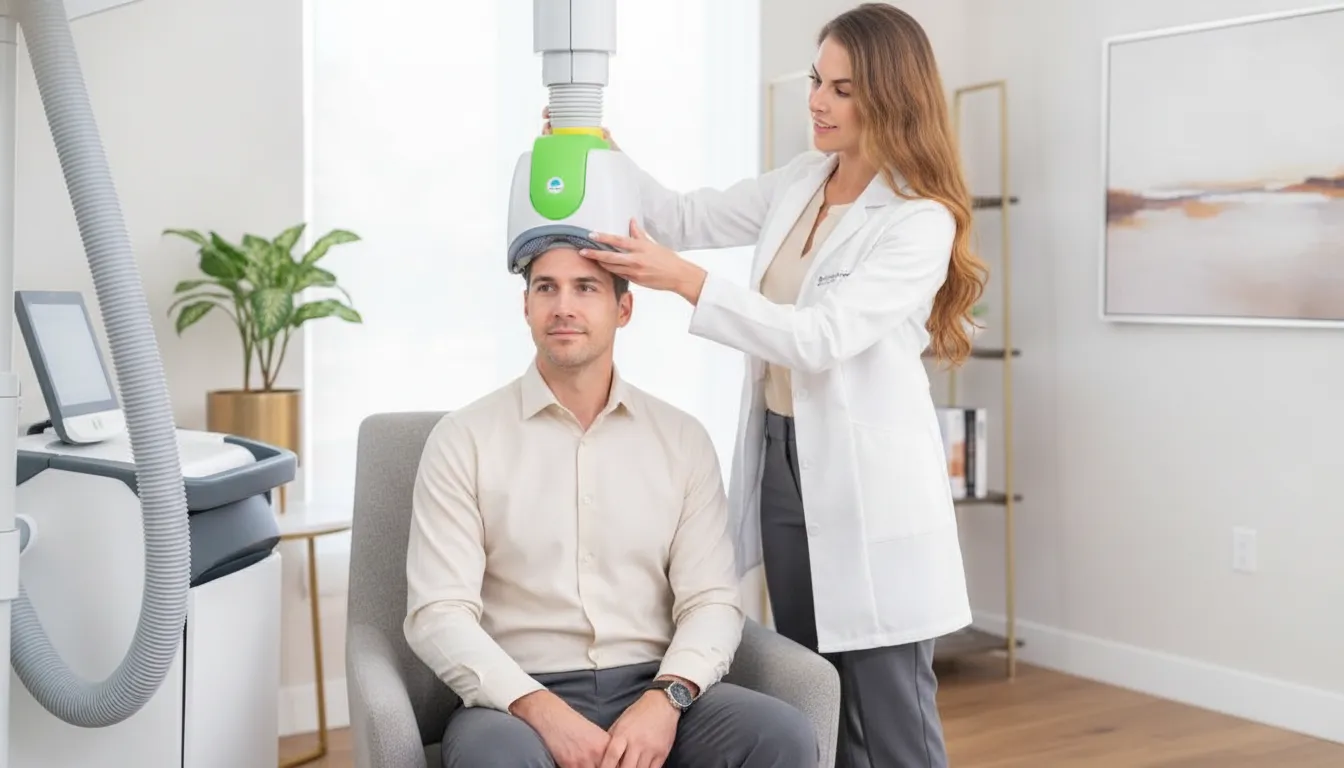 Patient discussing OCD treatment planning with a mental health clinician